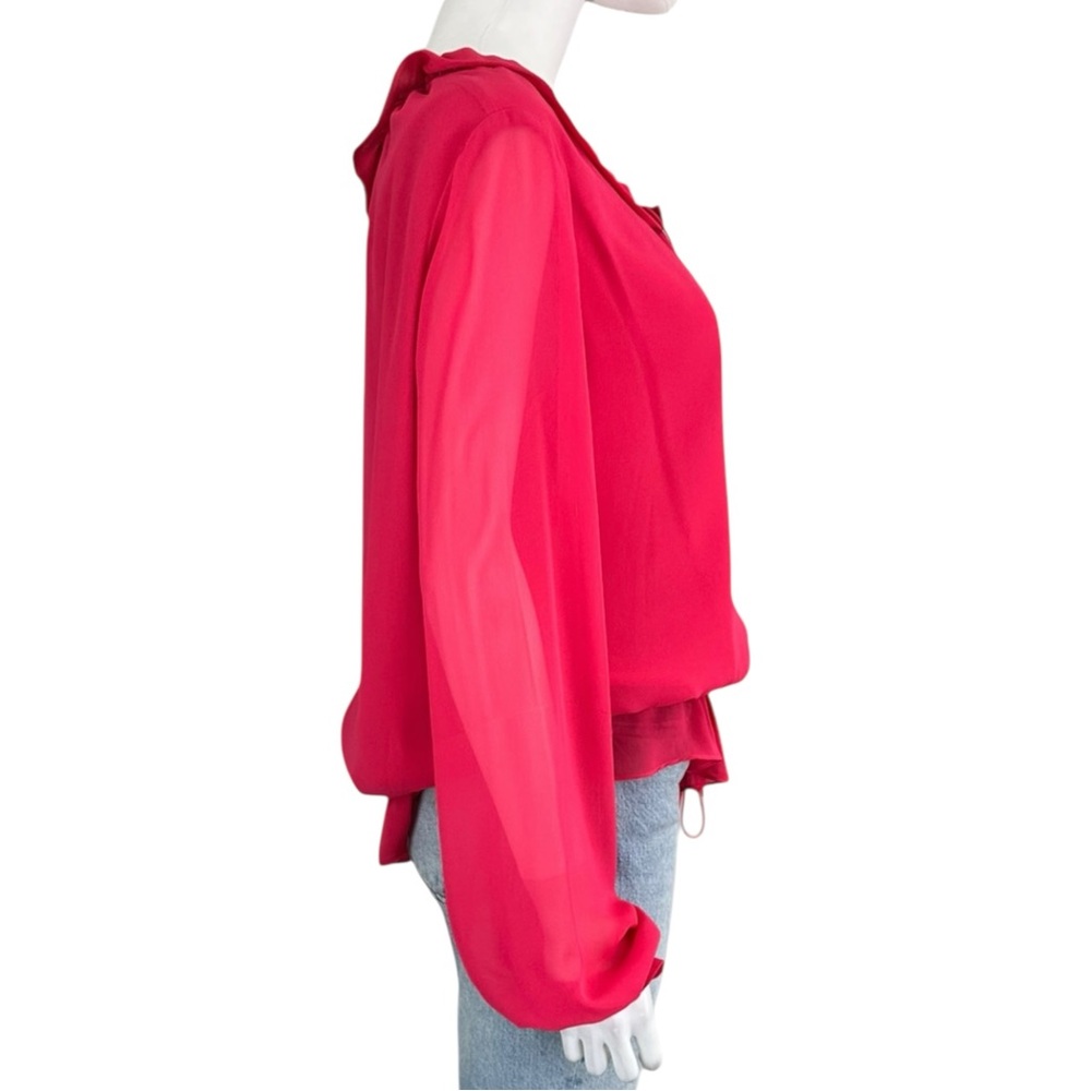 Haute Hippie Hot Pink Blouse Size M - Picture 2 of 8